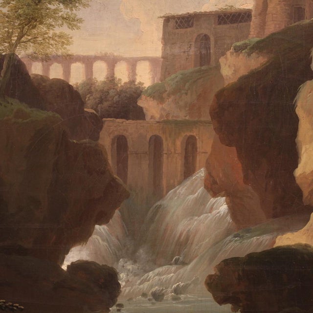 Italian Artist, Landscape, 1780, Oil on Canvas, Framed For Sale - Image 9 of 16