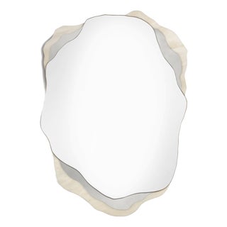 Arizona Mirror in Estremoz Marble and Nickel by InsidherLand For Sale