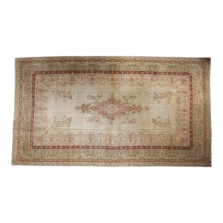 Vintage Distressed Kerman Carpet - 9'4" x 17'2" For Sale