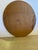 Wood Oval Cream and Gold Leaf Wall Mirror For Sale - Image 7 of 7