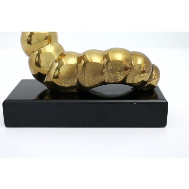 1982 Brass Caterpillar Figurine by Lou Ehrlich Inc. For Sale - Image 10 of 12