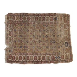 Antique Caucasian Rug - 3'7" X 4'9" For Sale