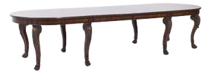 Ralph Lauren Mahogany Traditional Extendable Dining Table With 2 Leaves
