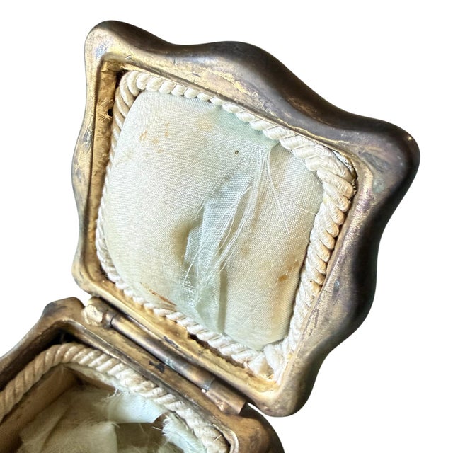 Antique Art Nouveau Bronze Jewelry Casket With Bird & Floral Relief For Sale - Image 9 of 9
