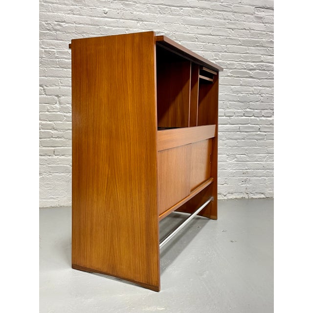 Erik Buch Danish Mid Century Modern Teak Dry Bar Attributed to Erik Buch, C. 1960's For Sale - Image 4 of 12
