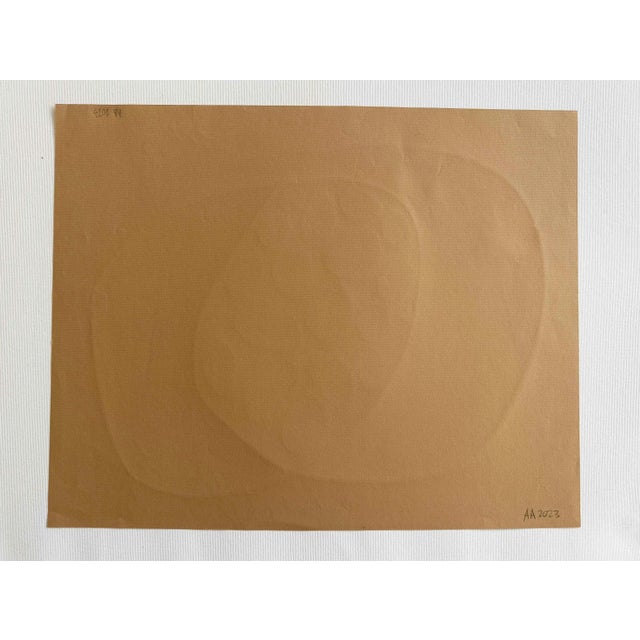 Paper Amanda Andersen, Venn Diagram, Colored Pencil Drawing on Brown Paper, 2023 For Sale - Image 7 of 10