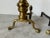 Pair of Vintage American Brass & Metal Andirons With Claw and Ball Feet For Sale - Image 4 of 12