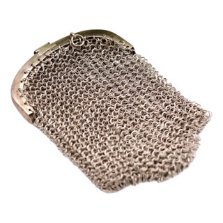 Silver Mesh Coin Purse For Sale