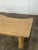 W54 D19 H17.5 Sculptural handcrafted bench made in house. Item is made in solid maple and stained in a light white wash....