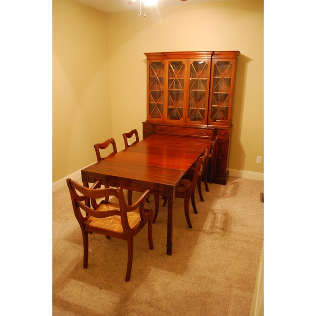 1940s Saginaw Mahogany Breakfront With PullOut Dining Table Chairish
