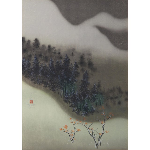 Modern David Lee, Snowy Mountain, Lithograph For Sale - Image 3 of 3