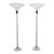 Pair of Sandblasted Lucite Torchere by Karl Springer For Sale
