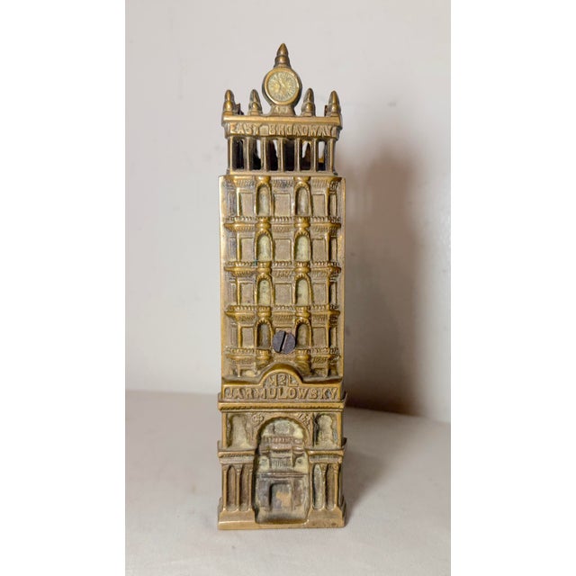 Rare Antique J. & E. Stevens Cast Iron Jarmulowsky Banking House Still Coin Bank For Sale - Image 9 of 14