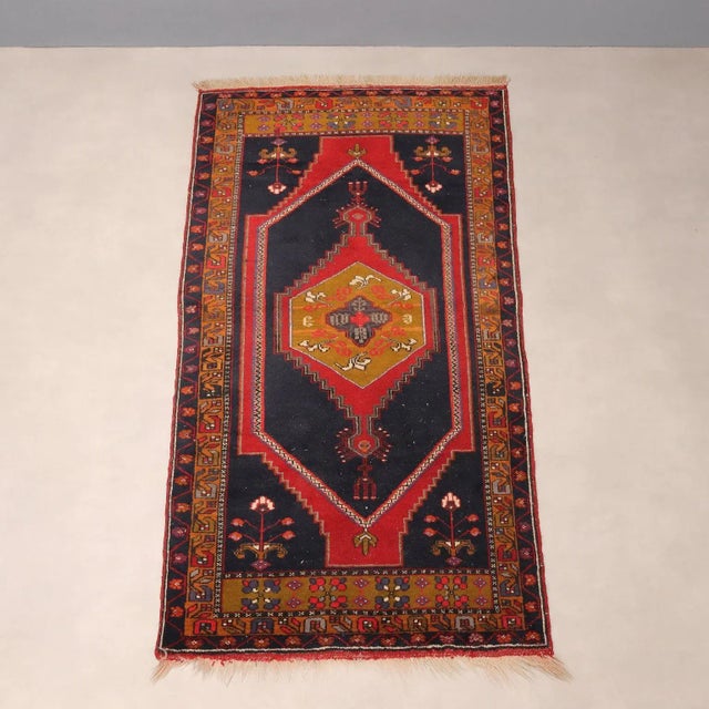 Jorun Rug in Cotton and Wool, Turkey For Sale - Image 3 of 9