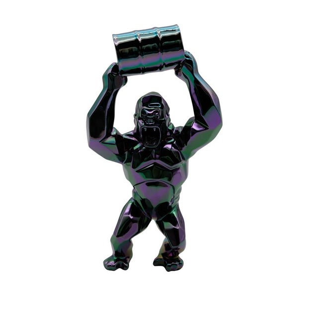 Black Resin Kong Oil Spirit from Richard Orlinski For Sale - Image 8 of 8