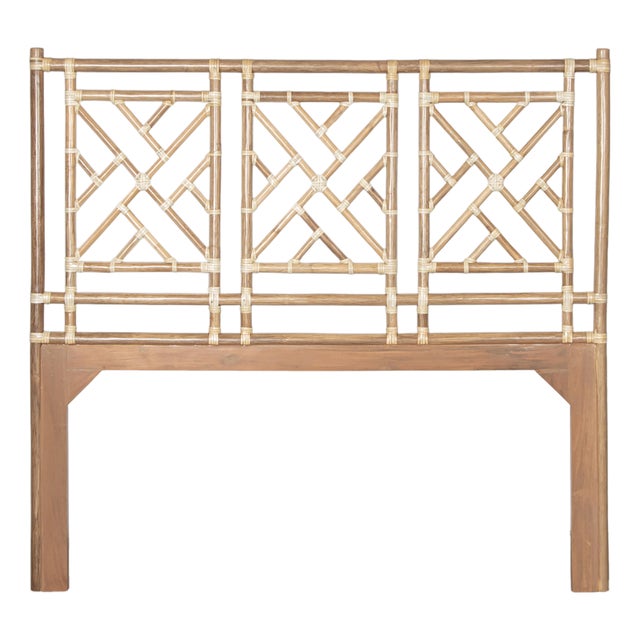 Chippendale Headboard Queen - Natural For Sale