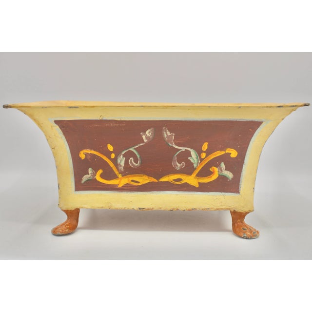 Antique Italian Tole Planter For Sale - Image 4 of 10
