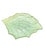 1970s 15-Inch Vintage Celery Green Shell Glass Bowl For Sale - Image 5 of 10