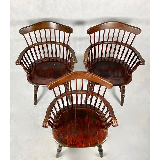 Windsor Chairs, UK, 1960s, Set of 3 For Sale - Image 4 of 15