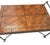 Metal Rare Vintage La Barge Neoclassical Wrought Iron & Leather Coffee Table For Sale - Image 7 of 7