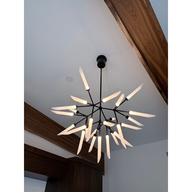 New in Box- Sean Lavin Spur Chandelier from Modern Collection Visual Comfort. Length: 37”. Width: 37”. Height: 26”....