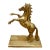 Vintage 1970s Rearing Horse Brass Statue For Sale