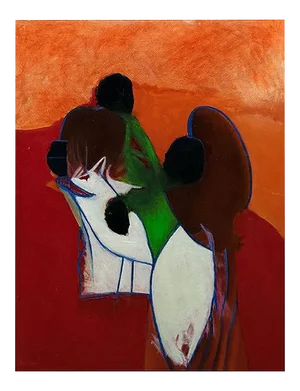 Giorgio Lo Fermo, Homage to Arshile Gorky, 2020, Original Oil on Canvas