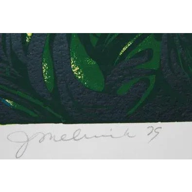 Artist: Joan Melnick, American (1942 - ) Title: Morning Star Year: 1979 Medium: Serigraph, signed and numbered in pencil...