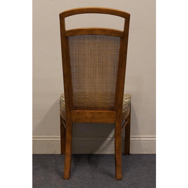 Set of 6 Drexel Heritage Rustic European Style Cane Back Dining Side Chairs For Sale - Image 9 of 13