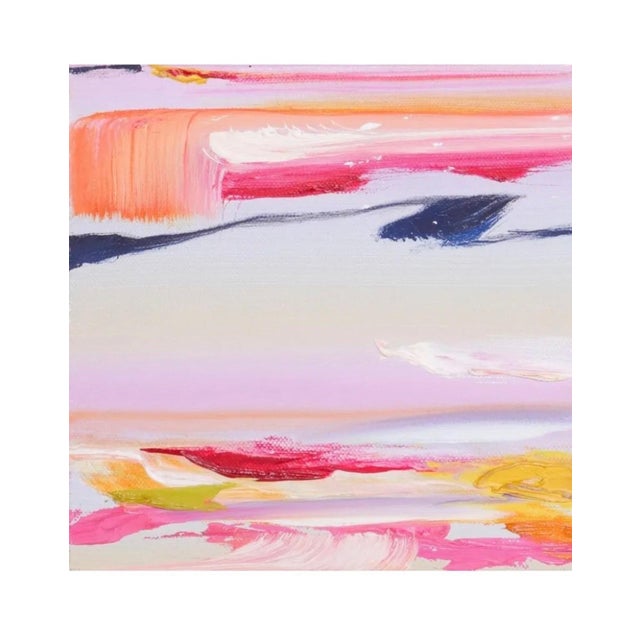 Martyn Jones, Surrealist Abstract Painting Pair, Martyn Jones British Color Diptych Painting For Sale - Image 4 of 11