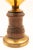 1950s Hollywood Regency Style Amber Glass Lamp For Sale - Image 4 of 5
