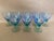 Glass Vintage Italian Bormioli Rocco Bahia Blue & Green Goblets. Service for 8 - 24 Pieces + 1 (Water, Iced Tea, Champagne/Sherbet - 25 pcs For Sale - Image 7 of 14