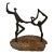 Mid Century Bronze Ballet Sculpture Brutalist Signed Katz For Sale