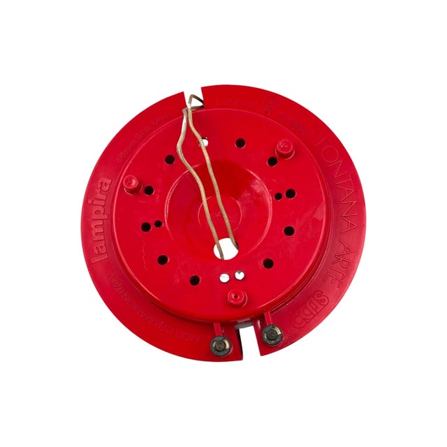 Mod. Lampira Red Sconce by Gianemilio Piero and Anna Monti for Fontana Arte, Italy, 1970 For Sale - Image 10 of 11