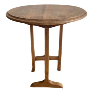 French Side Table in Oak For Sale