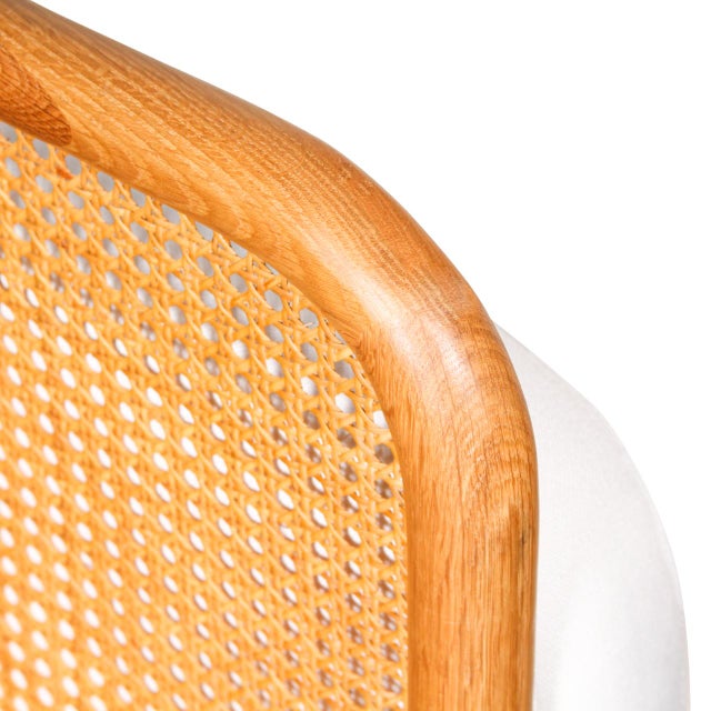 Fields Cane Back White Accent Chair From Crate & Barrel Chairish