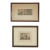 Antique Wallace Nutting Prints, ‘Lady Arabecca” & “A Fine Effect" Interior C1920 - Set of 2 For Sale