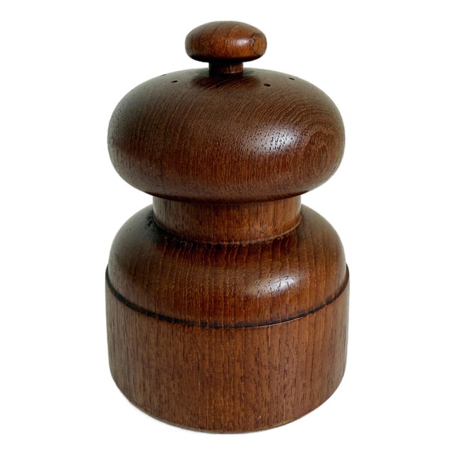 Mid 20th Century Dansk Denmark Teak Wood Salt Shaker & Pepper Mill For Sale