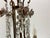 1960s Vintage Crystal Ceramic Rose Chandelier, 1960s For Sale - Image 5 of 15