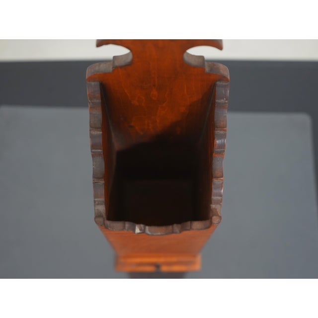 Brown 1990s Eldred Wheeler Tiger Maple Pipe Box For Sale - Image 8 of 12