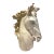 Vintage Plaster Horse Head Sculpture For Sale