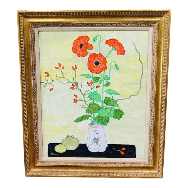 Australian Frederic Arthur Jessup Botanical Signed in Pigment (Active 1920-2007) For Sale