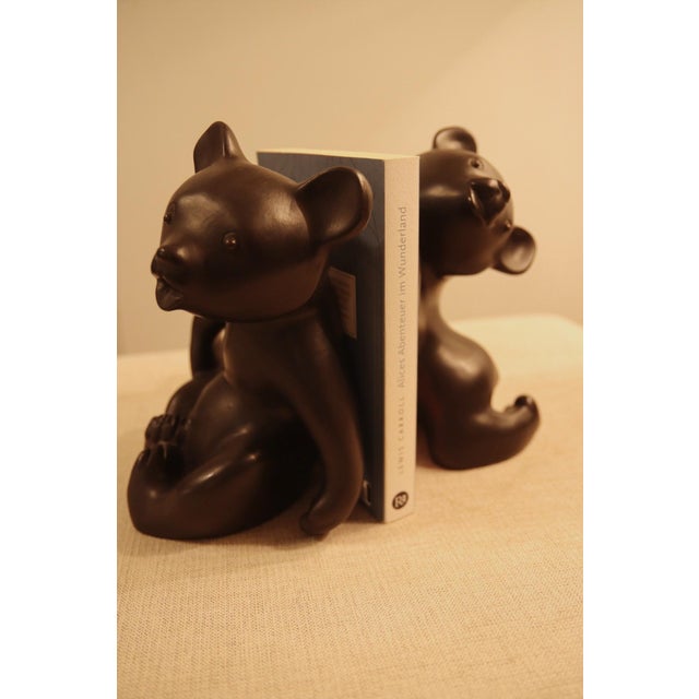 1950s Bear Bookends by Leopold Anzengruber, Austria, 1950s, Set of 2 For Sale - Image 5 of 8