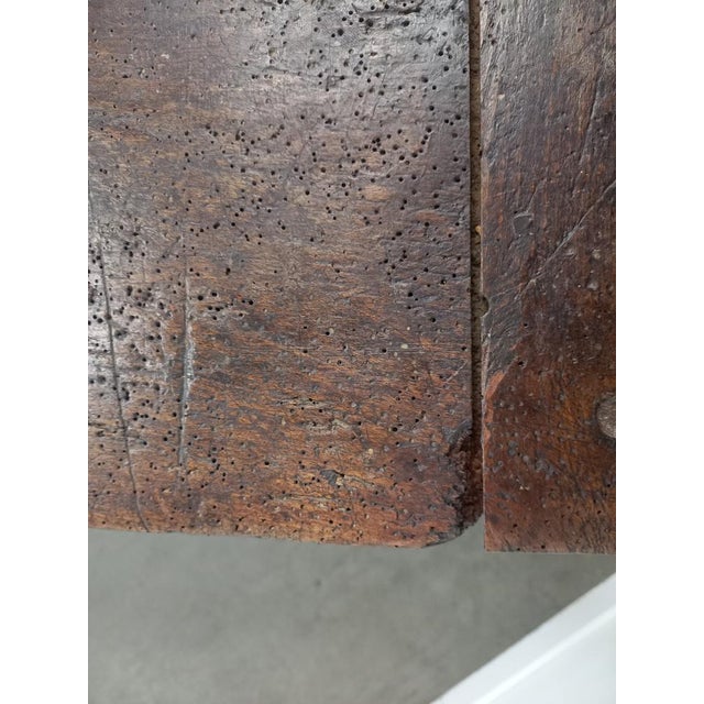 Antique Oak Farmhouse Table For Sale - Image 4 of 18