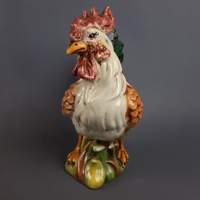 Ceramic Multicolored Ceramic Rooster, Italy, 1970s For Sale - Image 7 of 18