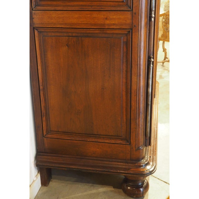 Brown Spectacular Walnut and Burl Walnut Régence Armoire From Lyon, France, Circa 1715 For Sale - Image 8 of 18