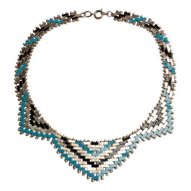 Art Deco Masonry Necklace attributed to Jakob Bengel, 1930s For Sale