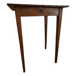 19th Century French Rustic Side Table With Drawer For Sale