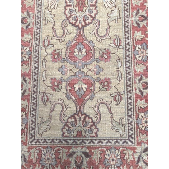 Textile 1990s Handwoven Persian Sultanabad Style Runner Rug 3x8 For Sale - Image 7 of 9