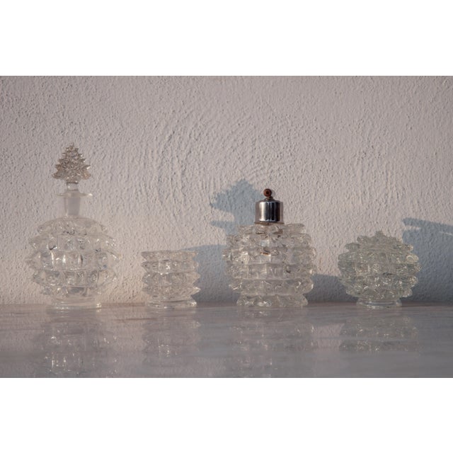 Set of 4 Ercole Barovier Rostrato Murano Italian Glass Vase for Barovier & Toso, 1940s For Sale - Image 6 of 13